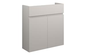 Clarence 600mm Slim Basin Unit - Matt Dove Grey (Grey Cab)